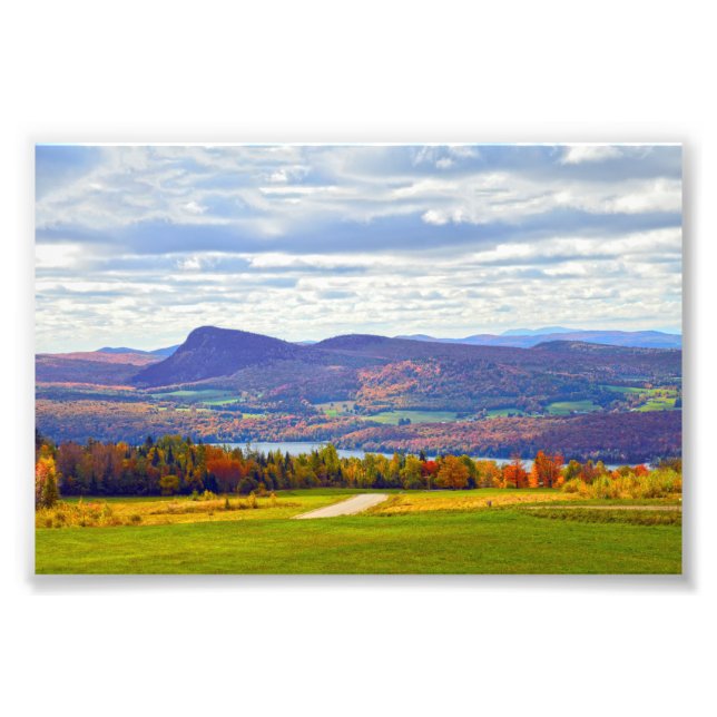 Lake Willoughby, Vermont, in Autumn Photo Print (Front)