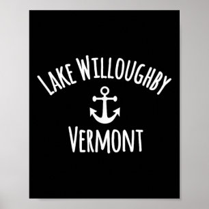 Lake Willoughby Vermont Sailing Boating Nautical B Poster
