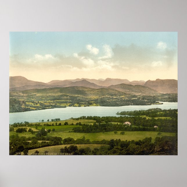 Lake Windermere I, Lake District, Cumbria, England Poster (Front)