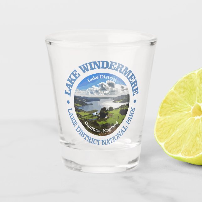 Lake Windermere (rd) Shot Glass (Front)