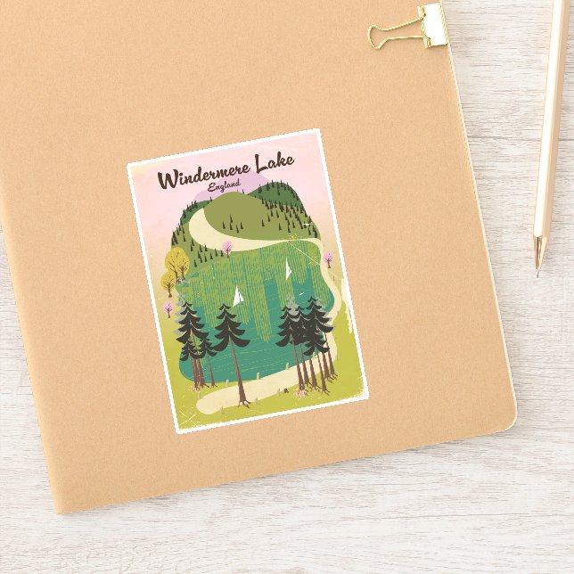 lake windermere Travel poster (Notebook)