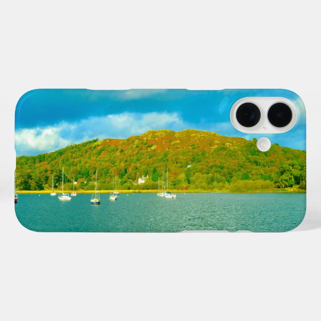 Lake Windermere yachts in Cumbria Case-Mate iPhone Case (Back (Horizontal))