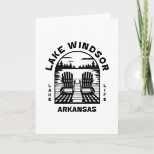 Lake Windsor Arkansas Outdoors Vintage 1 Card
