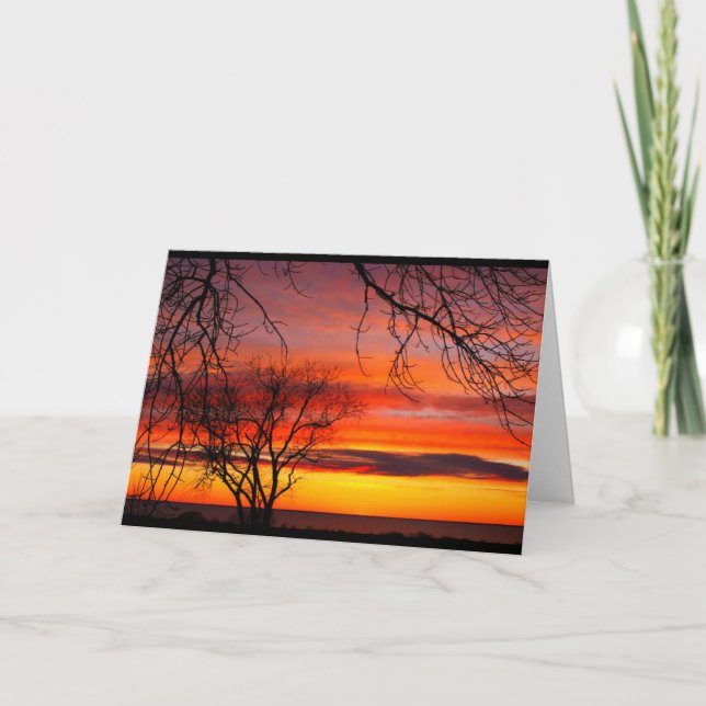 Lake Winnebago Sunset Any Occasion Card (Front)