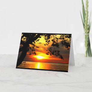 Lake Winnebago Sunset Thinking Of You Card