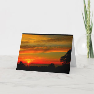 Lake Winnebago Sunset Thinking Of You Card