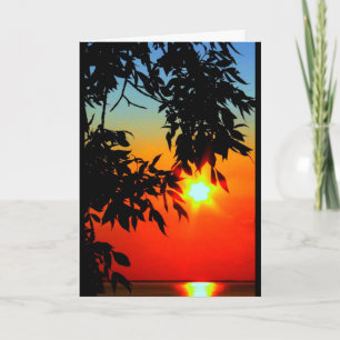 Lake Winnebago Sunset Thinking Of You Card