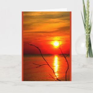 Lake Winnebago Sunset Thinking Of You Card