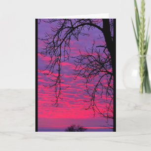Lake Winnebago Sunset Thinking Of You Card