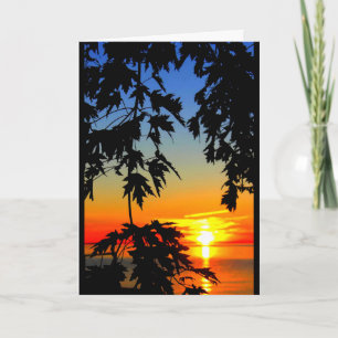 Lake Winnebago Sunset Thinking Of You Card