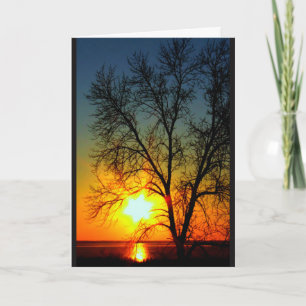 Lake Winnebago Sunset Thinking Of You Card