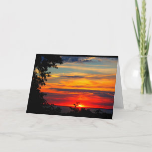 Lake Winnebago Sunset Thinking Of You Card