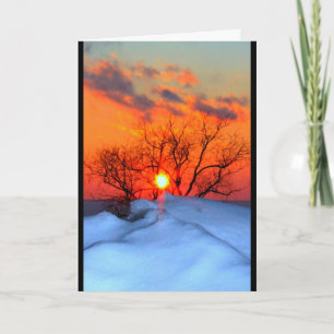 Lake Winnebago Sunset Thinking Of You Card