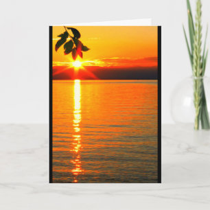 Lake Winnebago Sunset Thinking Of You Card