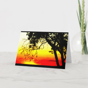 Lake Winnebago Sunset Thinking Of You Card