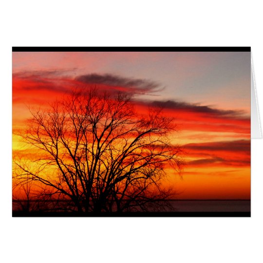 Lake Winnebago Sunset Thinking Of You Card