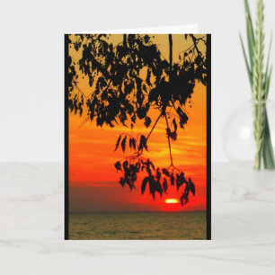 Lake Winnebago Sunset Thinking Of You Card