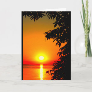 Lake Winnebago Sunset Thinking Of You Card