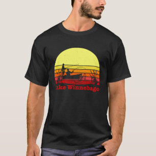 Lake Winnebago Wisconsin Fishing Design T-Shirt