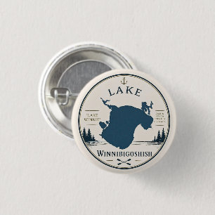 Lake Winnibigoshish Vacation Home Decor & Souvenir 3 Cm Round Badge