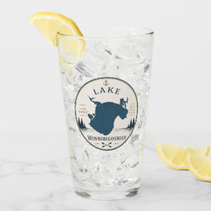 Lake Winnibigoshish Vacation Home Decor & Souvenir Glass