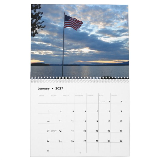 Lake Winnipesaukee, 2009 Calendar (Jan 2027)