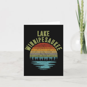 Lake Winnipesaukee Camping Wilderness - Nature Lak Card
