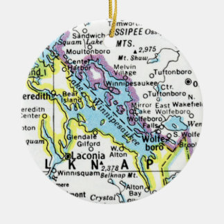 Lake Winnipesaukee Map Ornament