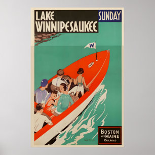 Lake Winnipesaukee New Hampshire United States Poster