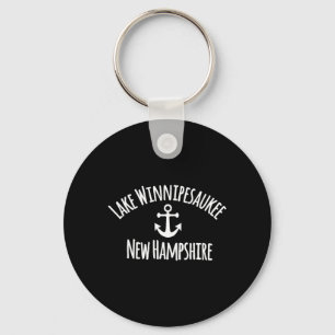 Lake Winnipesaukee Sailing Boating Nautical Key Ring