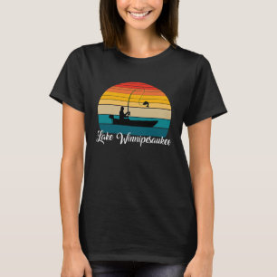 Lake Winnipesaukee Souvenirs Fishing Vintage T-Shirt