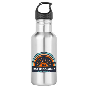 Lake Winnisquam New Hampshire Rainbow 532 Ml Water Bottle