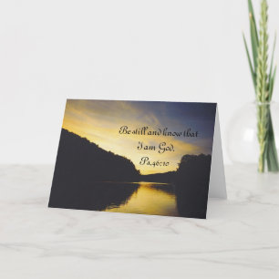 lake with scripture card