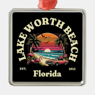 Lake Worth Beach,Florida Metal Ornament