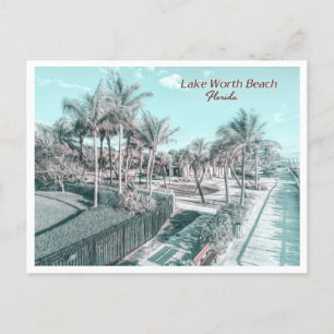 LAKE WORTH BEACH - PALM BEACH FLORIDA POSTCARD