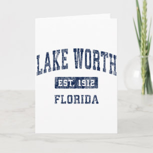 Lake Worth Florida Fl Vintage Established Sports D Card