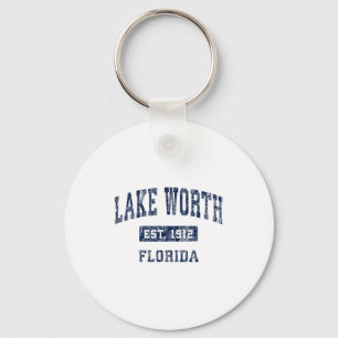Lake Worth Florida Fl Vintage Established Sports D Key Ring