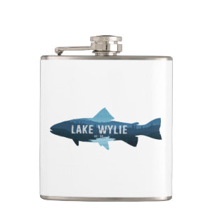 Lake Wylie North Carolina South Carolina Fish Hip Flask