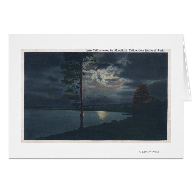 Lake Yellowstone, WYView of Lake by Moonlight (Front Horizontal)
