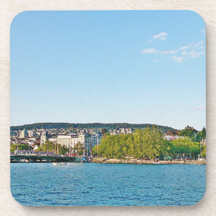 Lake Zurich, view to the Bellewue bridge Coaster