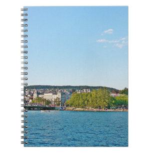 Lake Zurich, view to the Bellewue bridge Notebook
