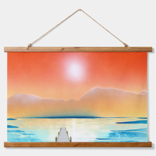 Lakefront Paradise Retreat Hanging Tapestry