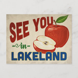 Lakeland Florida Apple - Vintage Travel Postcard