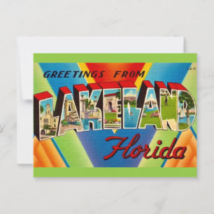  Lakeland Florida Greetings Postcard