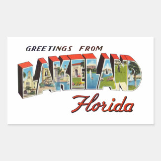 Lakeland Florida Rectangular Sticker