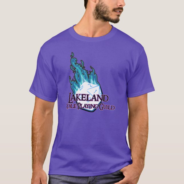 Lakeland Role Playing Guild T-Shirt - Purple Ice (Front)