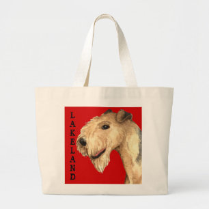 Lakeland Terrier Colour Block Large Tote Bag