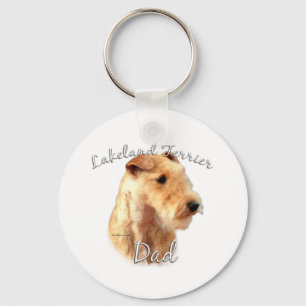 Lakeland Terrier Dad 2 Key Ring