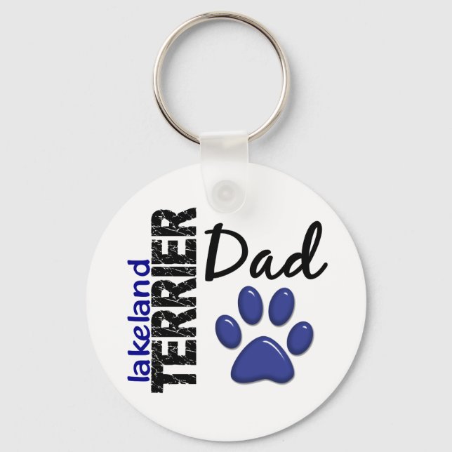 Lakeland Terrier Dad 2 Key Ring (Front)