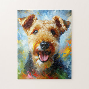 Lakeland Terrier Dog Acrylic Print Dog Lover Gift Jigsaw Puzzle